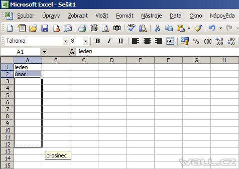 Excel - Vlastní seznamy.